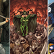 De izquierda a derecha: Valkyrie, Hela y Skurge.